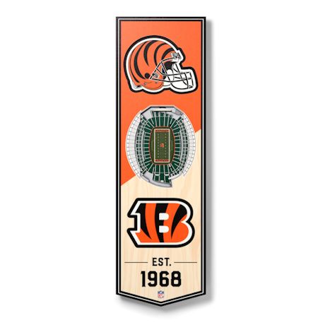 3-D NFL Stadium Banner-Cincinnati Bengals