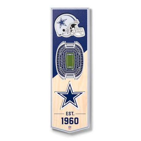 3-D NFL Stadium Banner-Dallas Cowboys