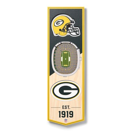 Product image for 3-D NFL Stadium Banner-Green Bay Packers