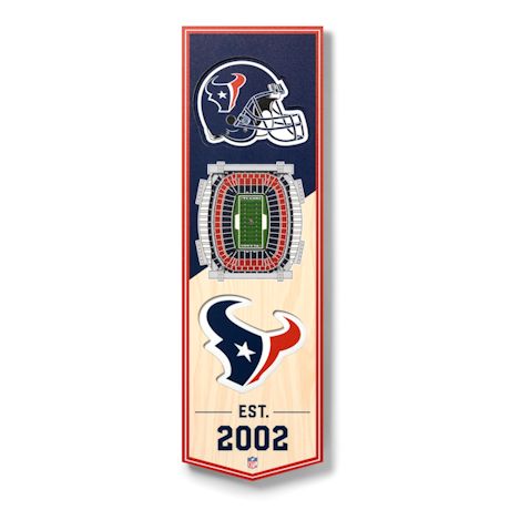 Product image for 3-D NFL Stadium Banner-Houston Texans