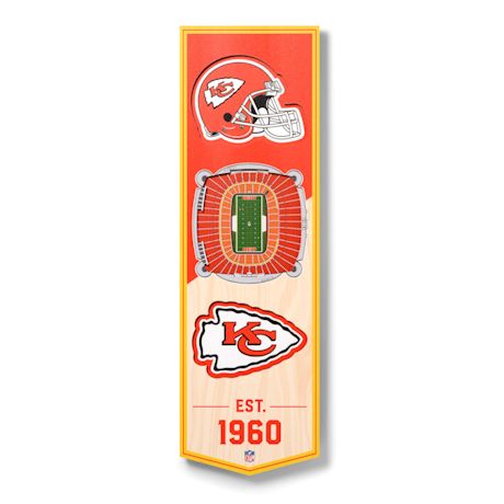3-D NFL Stadium Banner-Kansas City Chiefs