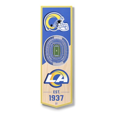 3-D NFL Stadium Banner-LA Rams