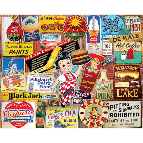Vintage Signs 1000 Piece Puzzle