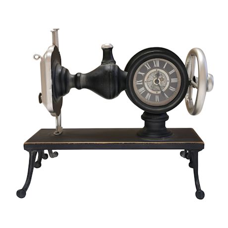 Vintage Sewing Machine Clock