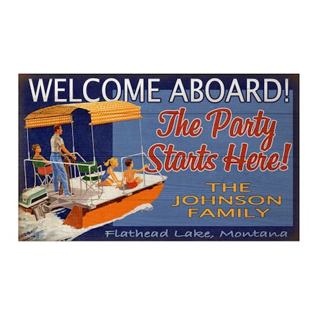 Personalized Welcome Aboard Sign