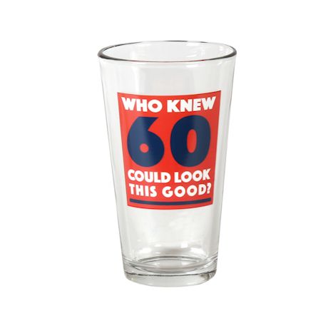 Who Knew (Specify Year) Old Age Humor Glassware