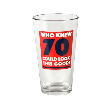 Product image for Who Knew (Specify Year) Old Age Humor Glassware