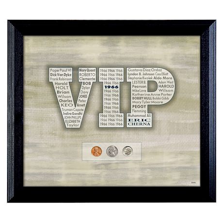 Personalized VIP 'Year To Remember' Coin Wall Frame