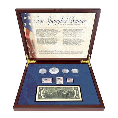 Star Spangled Coin And Stamp Box Set