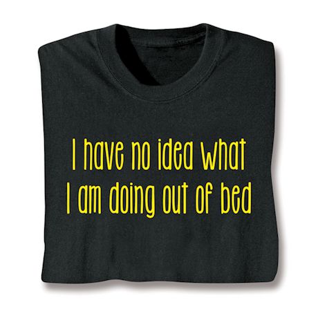 I Have No Idea What I Am Doing Out Of Bed T-Shirt or Sweatshirt