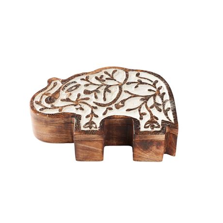 Handcrafted Elephant Pivot Box