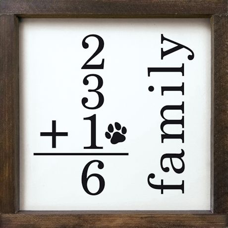 Personalized Family + Pet Sign