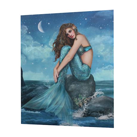 Moon & Stars Mermaid Led Canvas
