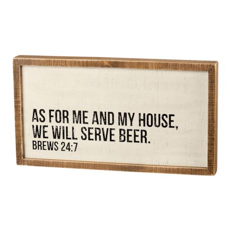 We Will Serve Beer Sign