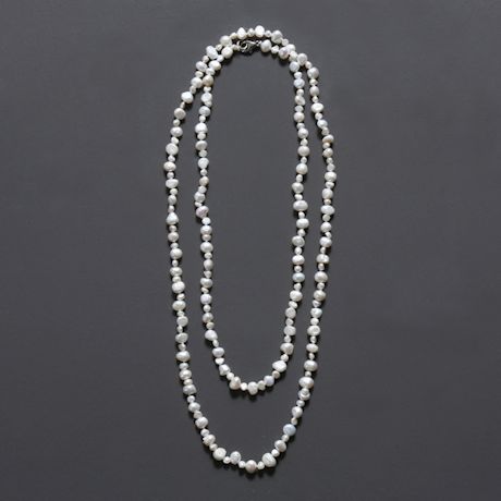 4 Feet Of Pearls Necklace