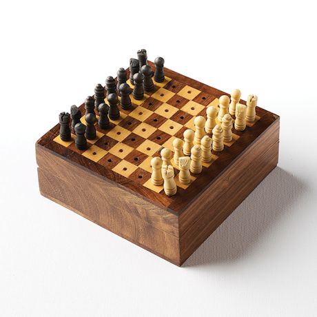 Mini Wooden Travel Chess Set