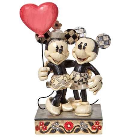 Jim Shore Mickey And Minnie Heart Figure
