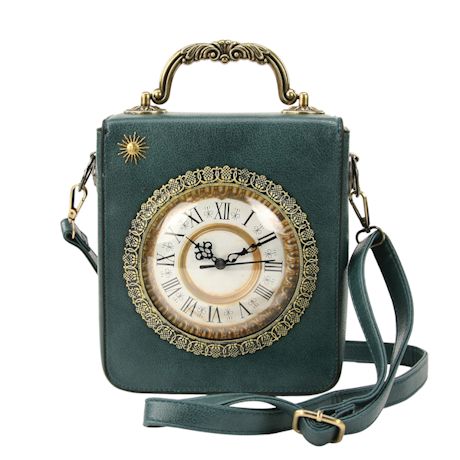Vintage Clock Rectangle Shoulder Bag