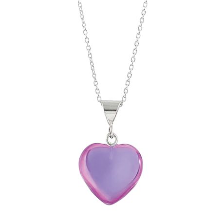 Glowing Crystal Heart Necklace