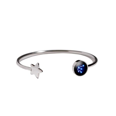 Starlight Glow Zodiac Cuff Bracelet