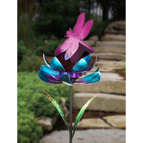 Illusion Dragonfly Solar Spinner Stake