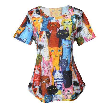 Abstract Cats Top