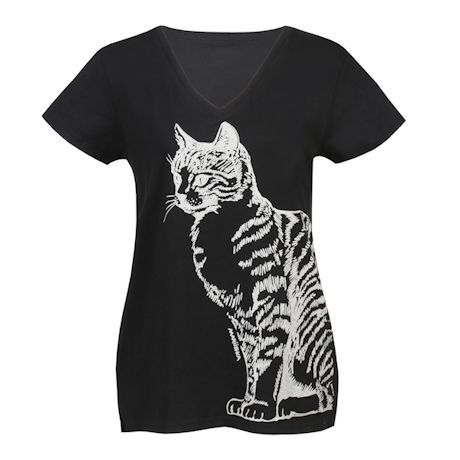 Product image for Sitting Kitty Side-Print Top