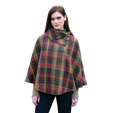 Product image for Poncho-Style Tweed Wraps