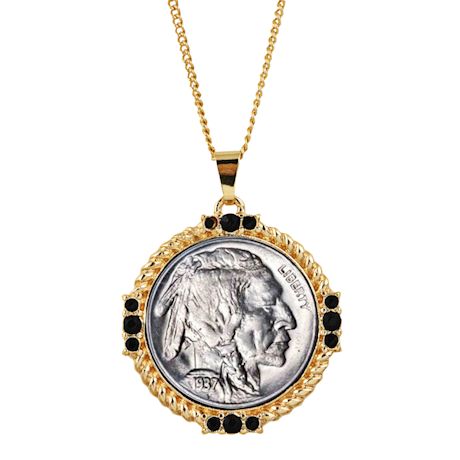 Buffalo Nickel Medallion Necklace
