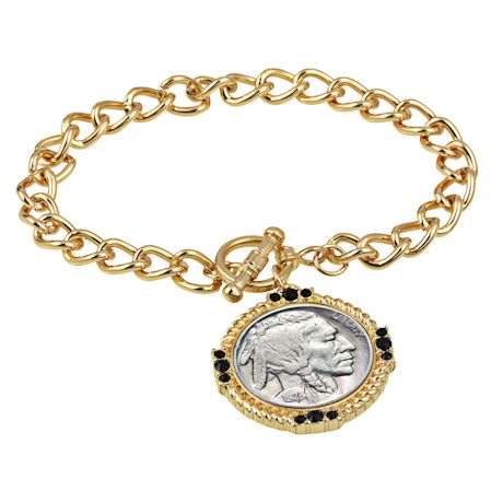 Buffalo Nickel Medallion Necklace And Bracelet