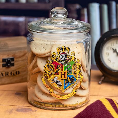 Product image for Hogwarts Glass Cookie Jar