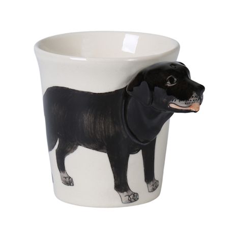 Dog Sculptural Mugs - Black Lab