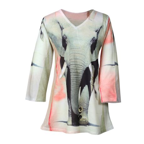 Product image for Wildlife Sublimated Top - Elephant