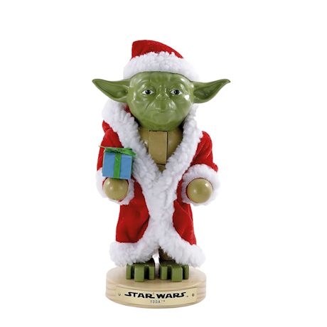 Yoda In Santa Robe Nutcracker