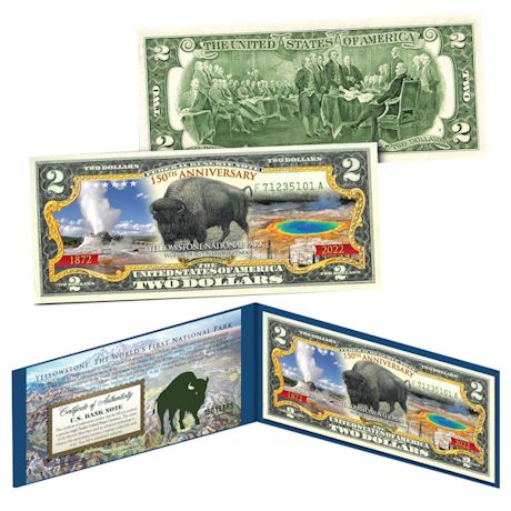 Yellowstone 150th Anniversary $2 - 1901 Bison Edition