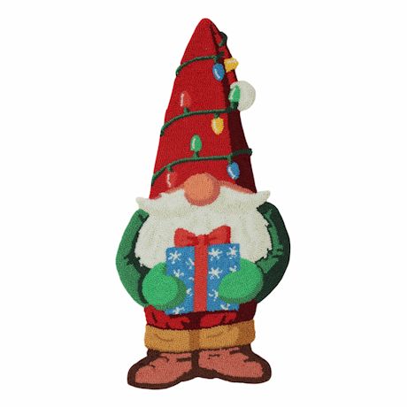 Holiday Gnome Shaped Rug