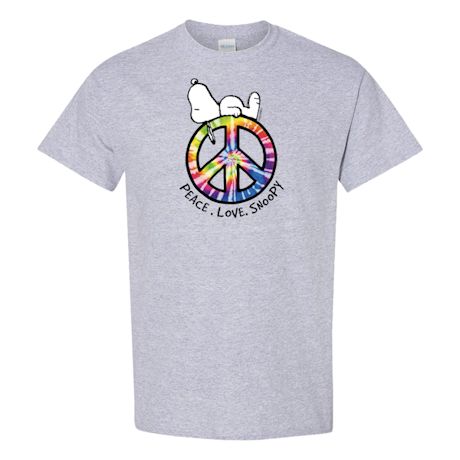 Product image for Peace, Love, Snoopy T-Shirt