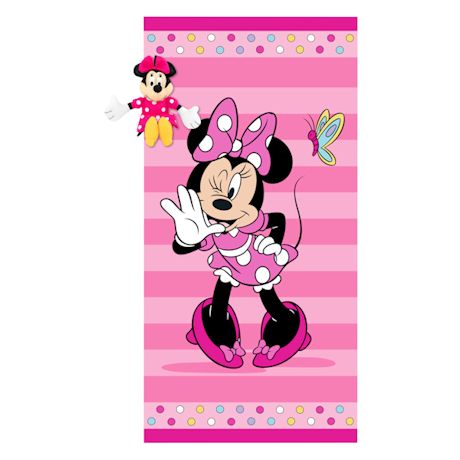 Disney Minnie Bath Towel And Buddy Set