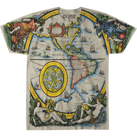 Old World Map Shirt
