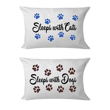 Sleeps With Pets Pillowcases