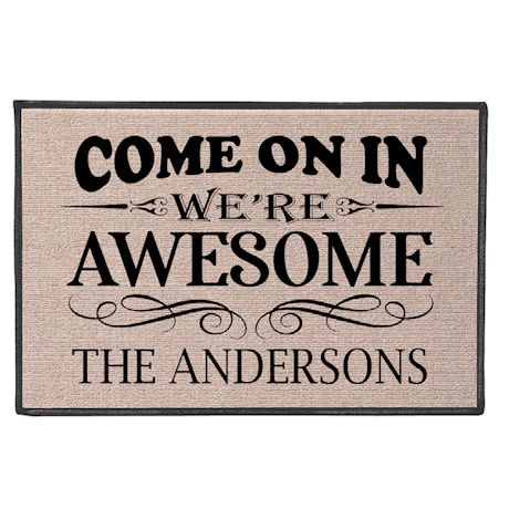 Personalized Come On In Doormat