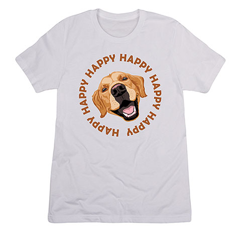 Happy Happy Happy Dog T-Shirt