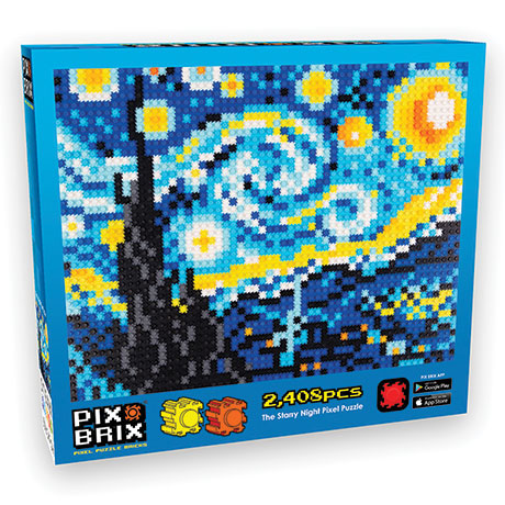 Starry Night Pixel Art Puzzle
