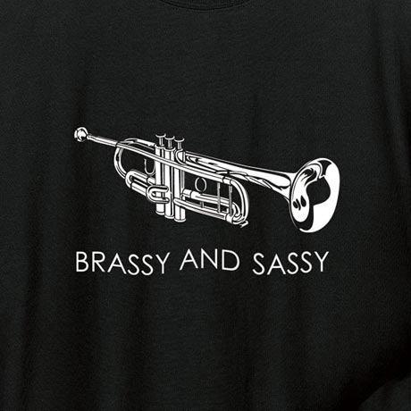 Brassy & Sassy Trumpet Long Sleeve Shirt