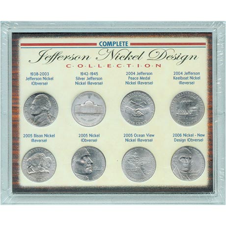 Complete Jefferson Nickel Design Collection