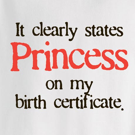 Personalized It States On My Birth Certificate T-Shirt or Sweatshirt