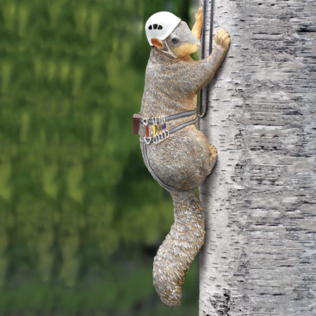 Outdoor Squirrel Tree Climber Sculpture