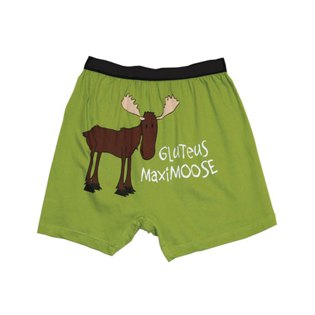 Product image for Gluteus Maximoose Funny Boxers in Cotton with Elastic Waist