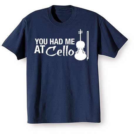 Music Instruction Shirt- Cello