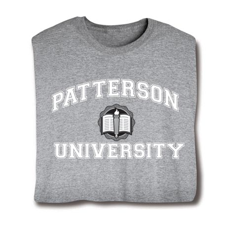 Personalized "Your Name" University T-Shirt or Sweatshirt (White)